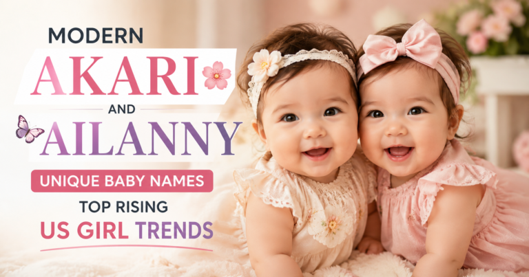 Modern Akari and Ailanny Unique Baby Names: Top Rising US Girl Trends