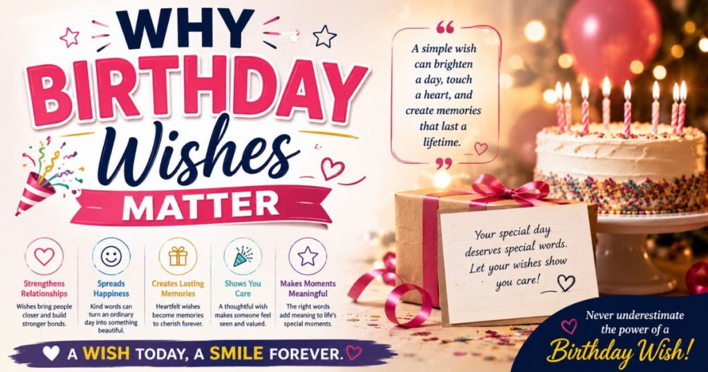 An educational template explaining why birthday wishes matter to increase organic blog traffic.