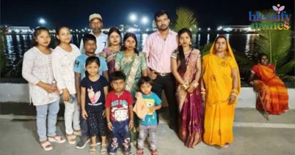  A happy family sitting on a picnic blanket enjoying beautiful family blessings for love and togetherness.